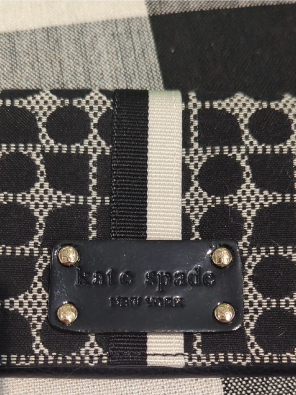 Kate Spade Vintage Adrienne Classic Noel Wallet Checkbook Clutch NWT Rare